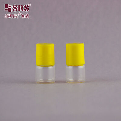 Custom Logo 1ml Tubular Glass Roll‑on Bottle Mini Sample Glass Roller Vial for Private Label Perfume Packaging