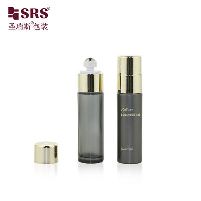 BLPB-15ML Paint Semi-transparent Glass Roll On Essential Oil Bottle Leak Proof