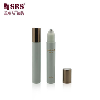 15ml PP Roll on Bottle With Steel Ball and Aluminum Cap for Eye Serum Deodorant Cosmetic Packaging