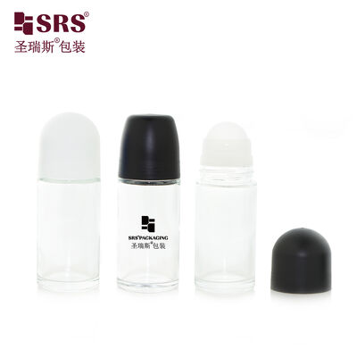 60ml Empty Cylindrical Glass Roller Bottle Large Volume For Body Oil Perfume Packaging