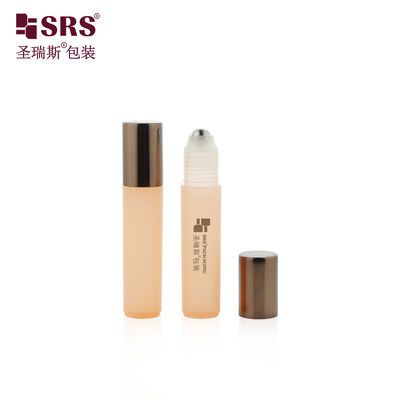 RPA-10ML Empty Matte Plastic Roll On Portable Eye Serum Roller Bottle 