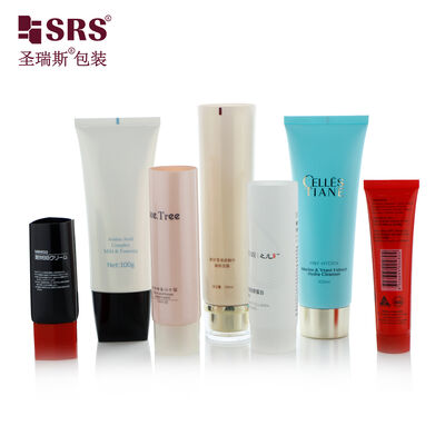 PE Soft Squeeze Tube with Screw Cap, Empty Cosmetic Packaging Tube