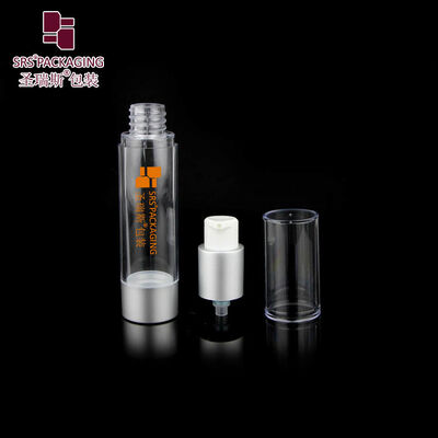 Empty 10ml 15ml 20ml 30ml Airless Cosmetic Container with Alu Pump & Base
