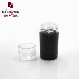 injection glossy white and black plastic deodorant tube container
