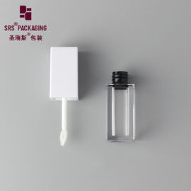 square shape clear plastic injection cosmetic lipgloss package