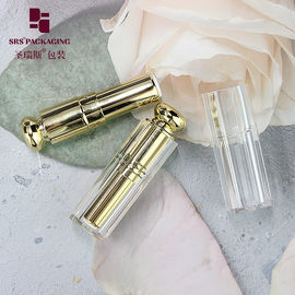 bling square special shape cosmetic plastic empty lipstick tube purple