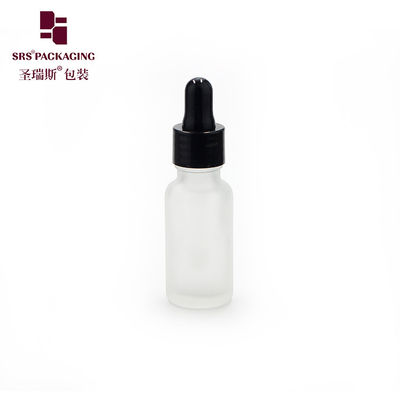 cosmetic packaging no leakage dropper essential oil empty green glass bottle
