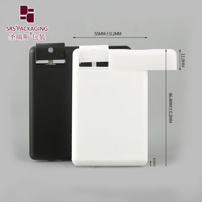 20ml card design sliding closure empty white transparent spray bottle