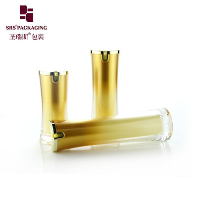 square shape cosmetic packaging manufacturer 1oz airless bottle