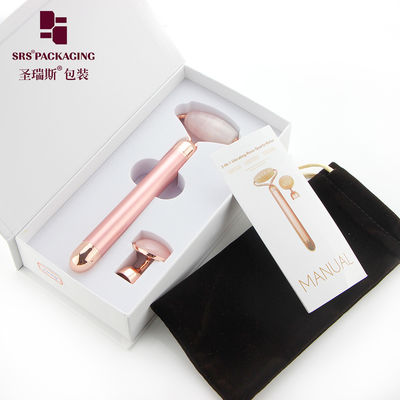 luxury gift cosmetic box with specification lift 3d  face  roller  massager