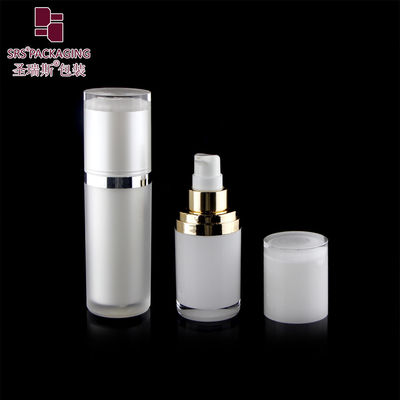 custom paint white cosmetic skin care lotion acrylic airless bottle