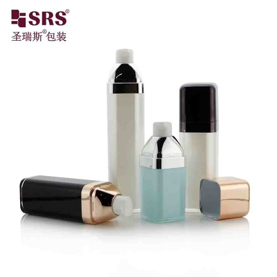 Custom Color Elegant Empty Cosmetic Lotion Square Airless Pump Bottle