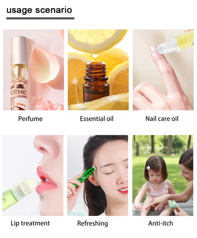 BLP-1ML Portable Mini Sample Size Empty Transparent Glass Bottle Roller Packaging 6