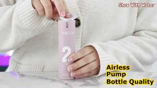 Watch: SRS-FO 30ML 50ML Round PP Airless Pump Bottle Container Showcase