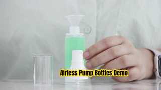 PA029 15ml 30ml 50ml Empty PP Plastic Translucent Airless Plastic Pump Bottles Demo