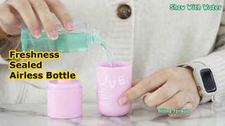 Introduce SRS-RE 50ml Round Bottom Plastic Airless Pump Bottle For You