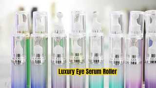 LR002 Luxury Acrylic Lotion Pump Roll On Bottle Applicator For Eye Serum