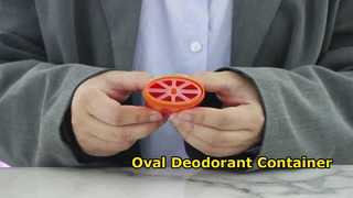 D040 Watch: 15ML 40ML 50ML 75ML PP plastic oval shape deodorant gel container Showcase