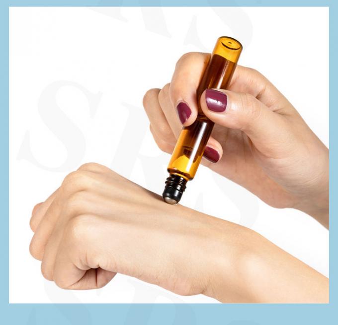 BLP-1ML Portable Mini Sample Size Empty Transparent Glass Bottle Roller Packaging 3